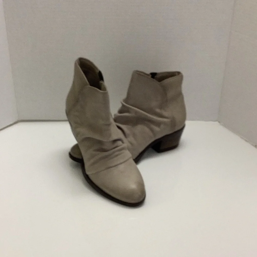 MIZ MOOZ Keir leather ankle booties boots slouchy neutral Boho  37